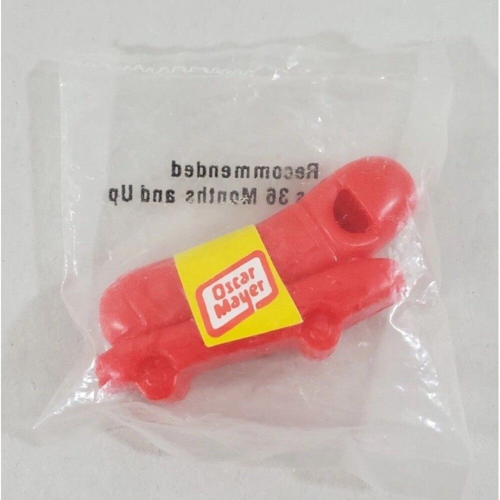 Vintage Oscar Mayer Weiner Mobile Whistle in Original Package Sealed Promo NEW